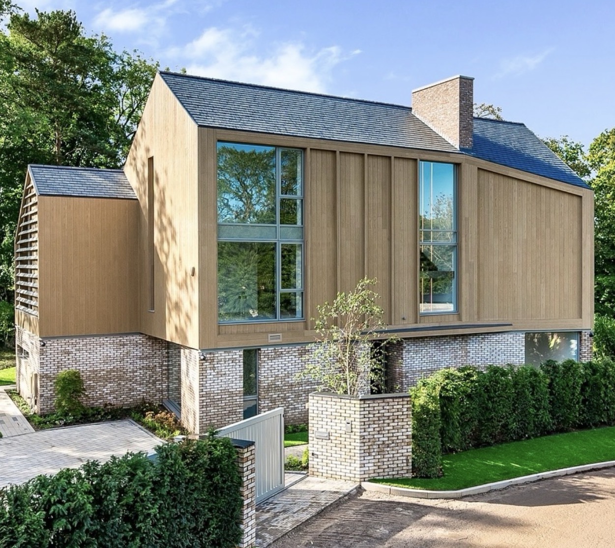 Waterbank, Prestbury — completed contemporary home exterior